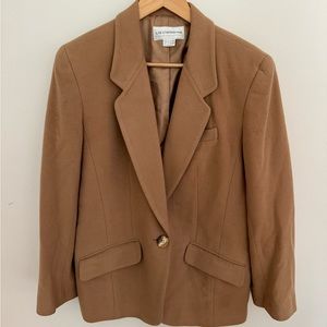 Liz Claiborne Camel Wool Blazer